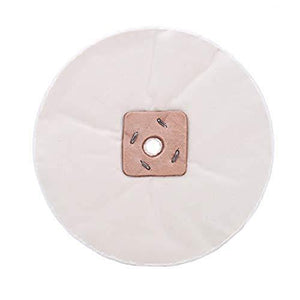 SCOTTCHEN Extra Thick High Grade Cloth 8inch Buffing Polishing Wheel White Super Soft (100 Ply) For Bench grinder With 5/8" Arbor Hole - 1pc - SCOTTCHEN