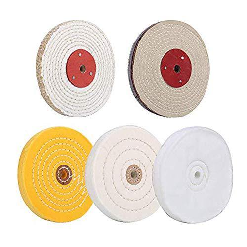 SCOTTCHEN Extra Thick Buffing Polishing Wheel 6 inch (70 Ply) for Bench  Grinder Tool with 1/2 Arbor Hole 2 Pack