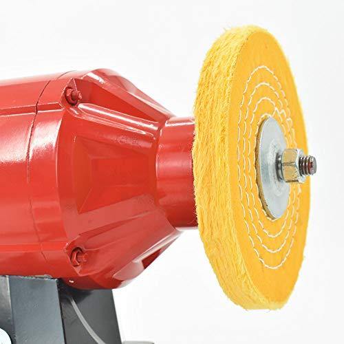Buffing Polishing Wheels 6inch x 1/2in Arbor Soft (30Ply) / Fine (50Ply) / Medium (42Ply) / Coarse (50Ply) / Rough (5Ply) for Bench Grinder - 5pcs - SCOTTCHEN
