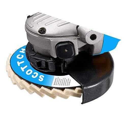 SCOTTCHEN Felt Flap Disc Abrasives 4-1/2" x 7/8" Arbor Buffing Polishing Wheel for Angle Grinder - 5 Pack - SCOTTCHEN