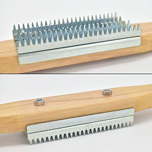 15” Buffing Rake or Polishing Rake with Wooden Handle for Removing Metal from Buffing Wheel - SCOTTCHEN