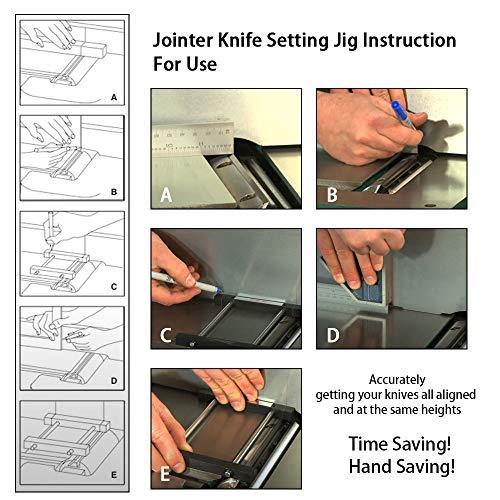 EMILYPRO Jointer Knife Setting Jig Metal Bars with Magnets for 4"-8" Jointer Blades Easy Quick Install - 1pack - SCOTTCHEN